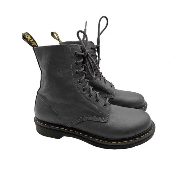 Martens 1460 Pascal Virginia Doc Martens Gray Boots Martens Shoes